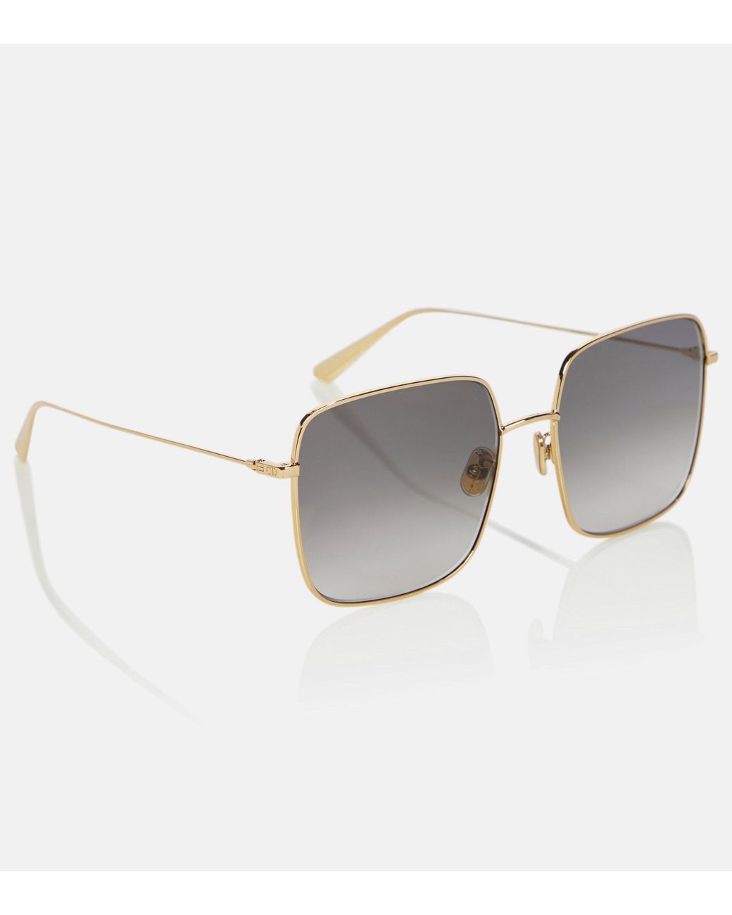 Dior Diorstellaire Su Square Sunglasses in Gray | Lyst