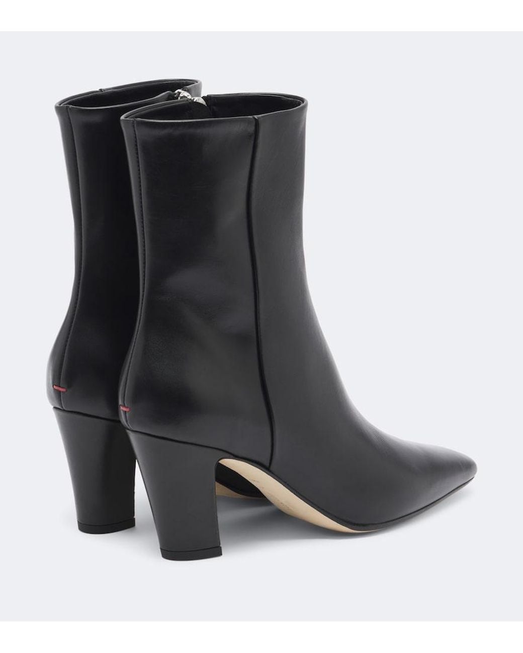 Aeyde Black Maris Leather Ankle Boots