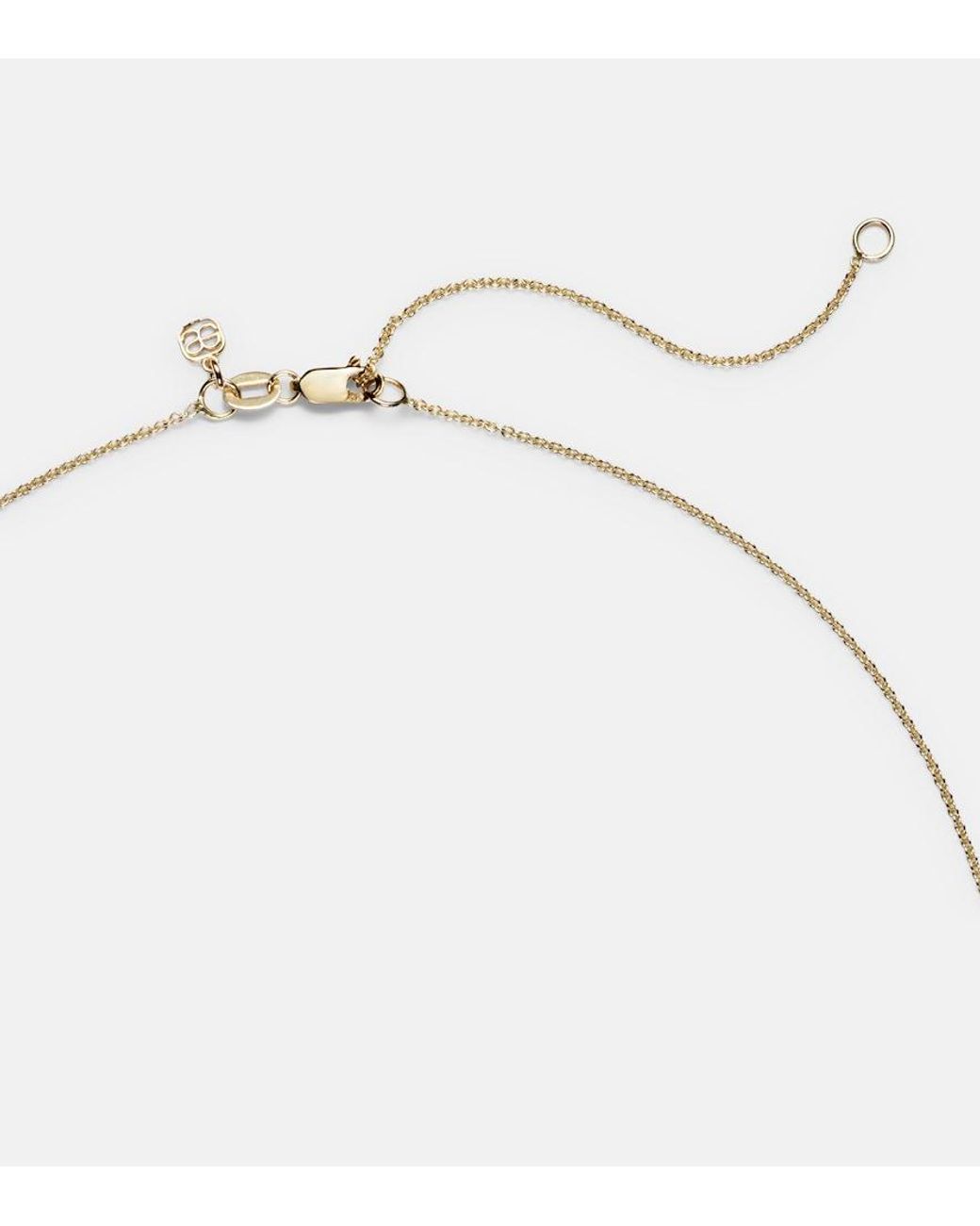 Sydney Evan White Ufo 14Kt Pendant Necklace With Diamonds