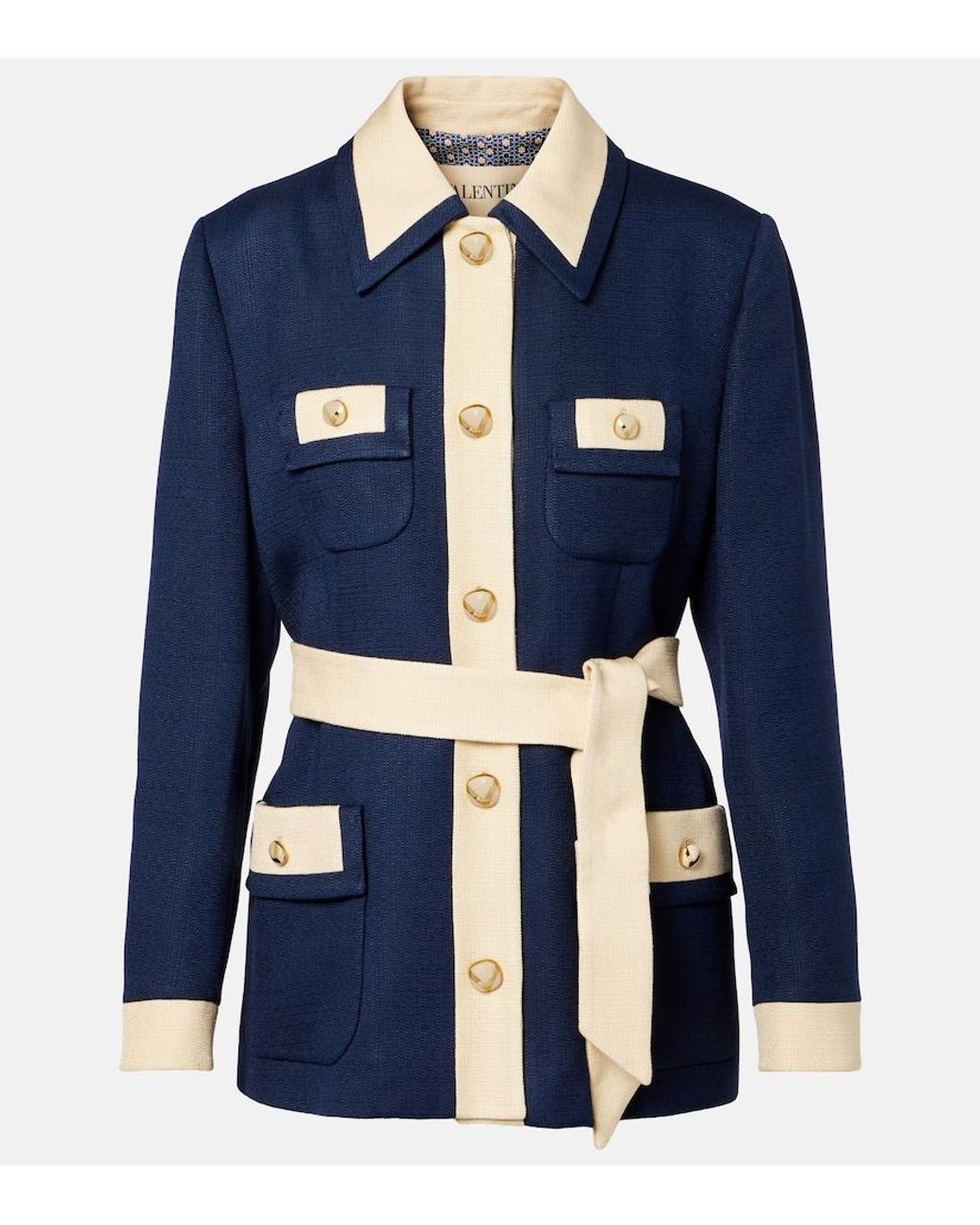 Valentino Blue Caban 38