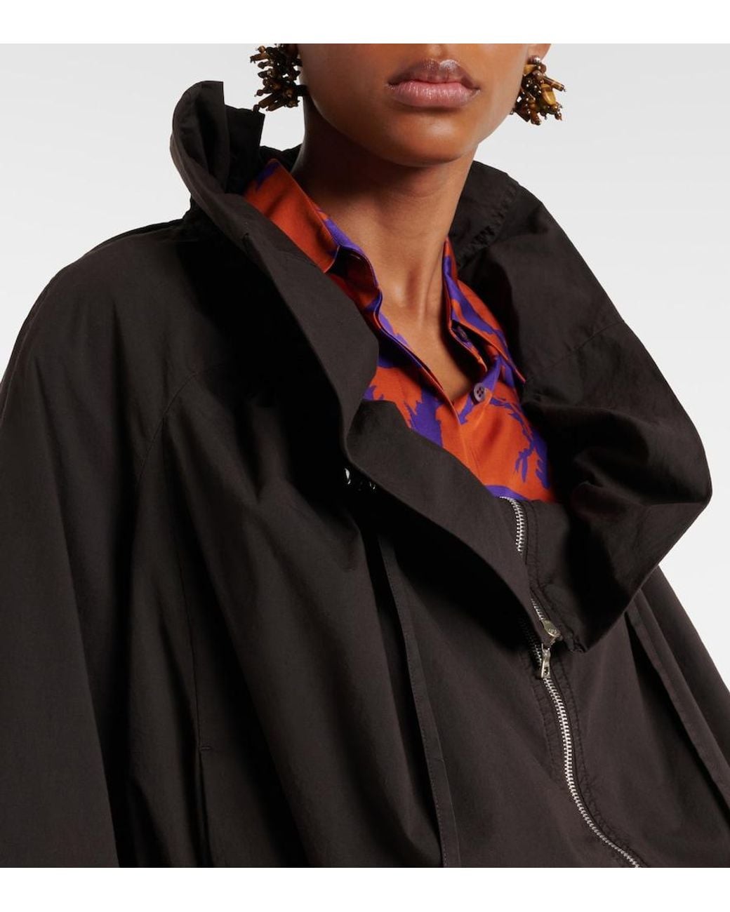 Chaqueta De Algodon Dries Van Noten de color Black