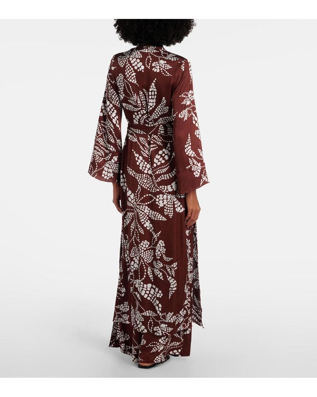 Poupette Red Lea Printed Beach Cover-Up