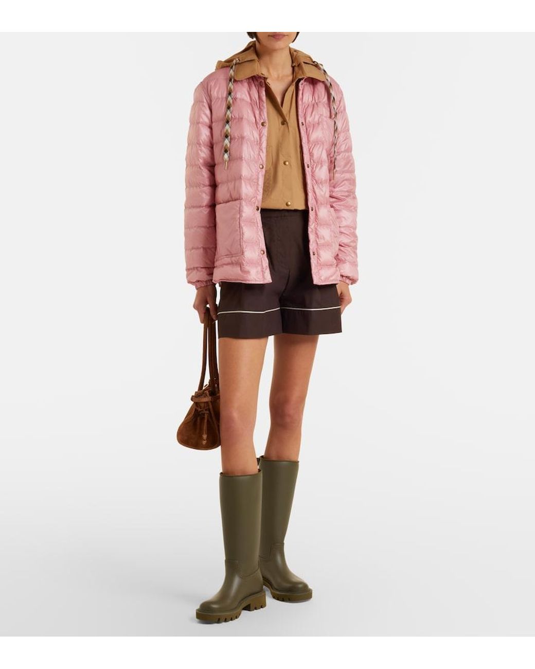 Moncler Pink Fouine Down Jacket