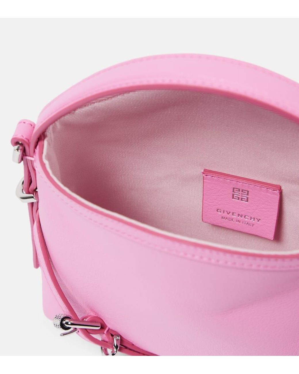 Givenchy Voyou Nano Leather Shoulder Bag in Pink | Lyst
