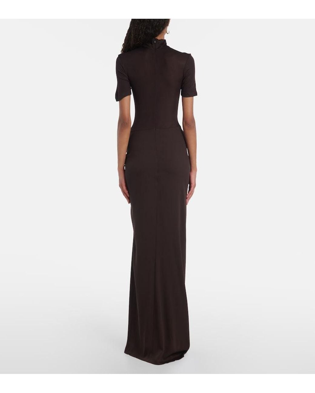 Christopher Esber Black Jersey Maxi Dress