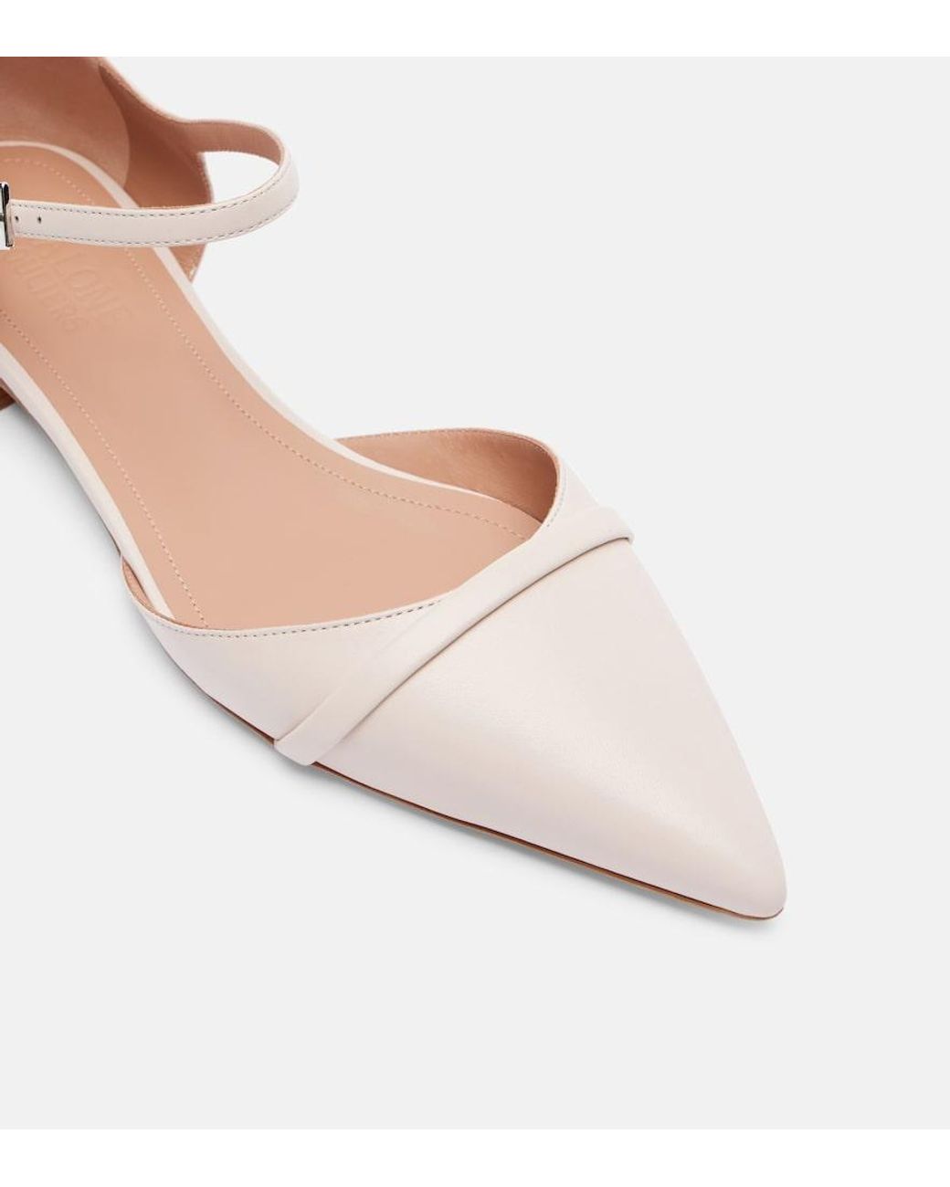 Malone Souliers Pink Ulla Leather Flats