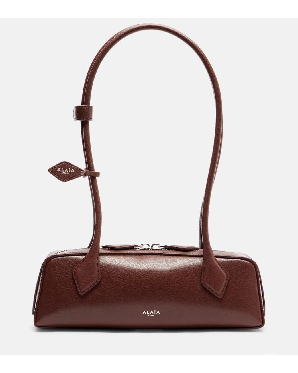 Alaïa Brown Le Teckel Small Leather Shoulder Bag