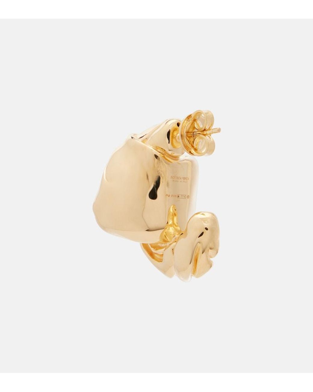 Bottega Veneta Metallic 18Kt-Plated Sterling Earrings