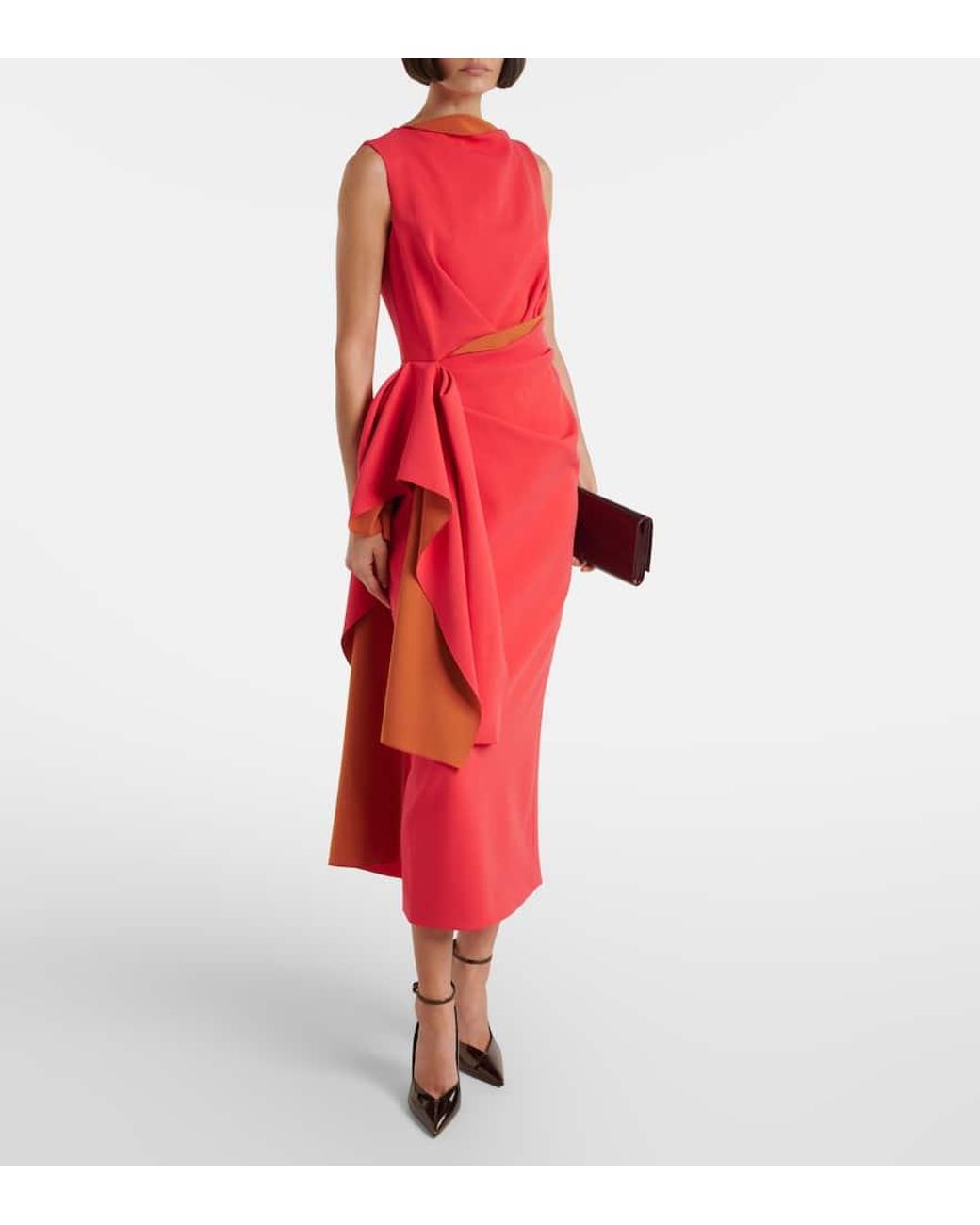 Abito Midi Calatrava di Roksanda in Red
