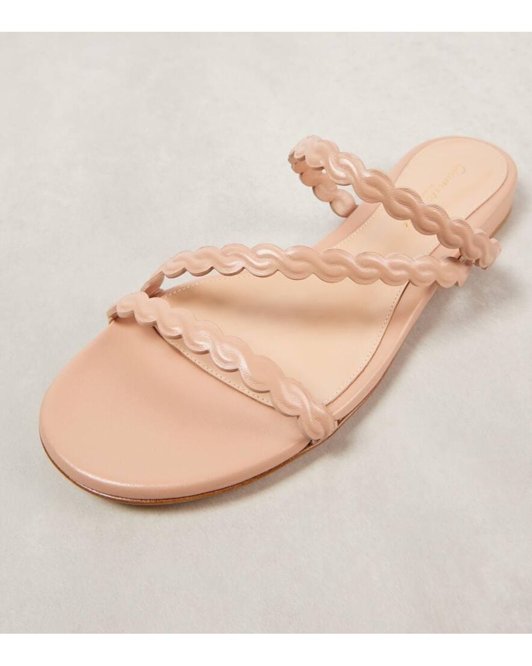 Gianvito Rossi Pink Sandalen Aus Leder