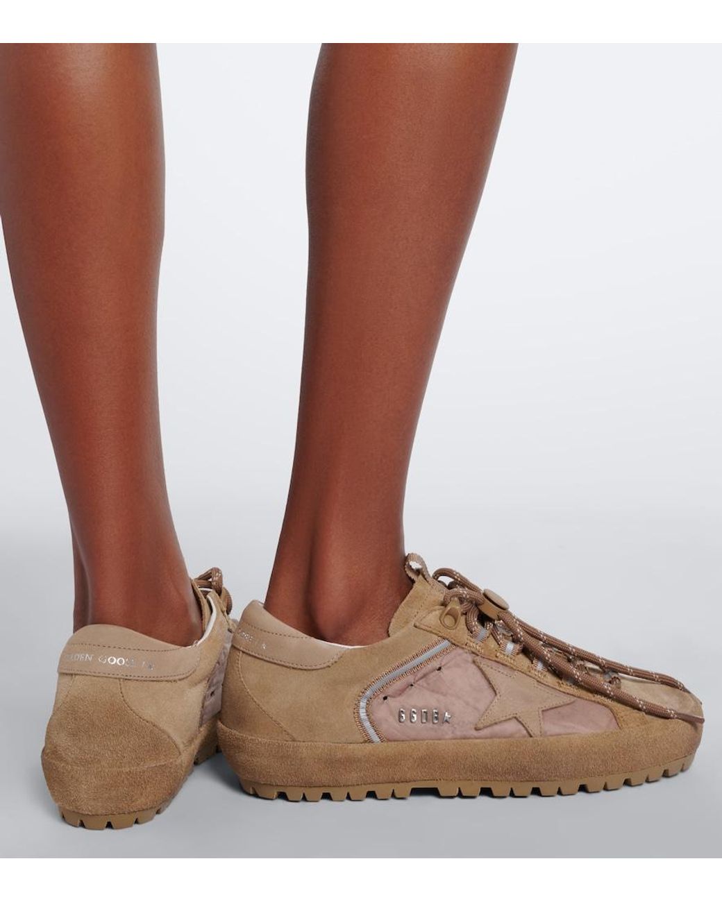 Golden Goose Deluxe Brand Brown Super-Star Ski Suede Sneakers