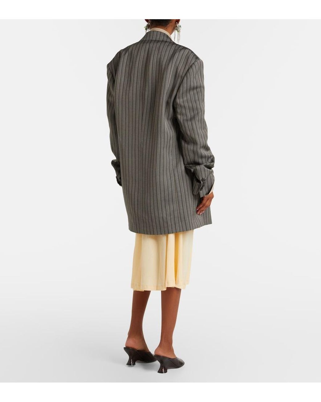 Dries Van Noten Natural Humairah Cotton Midi Skirt