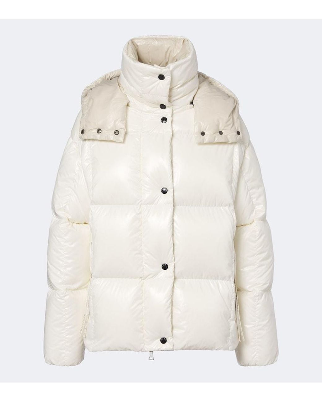 Moncler Natural Parana Hooded Padded-Down Jacket