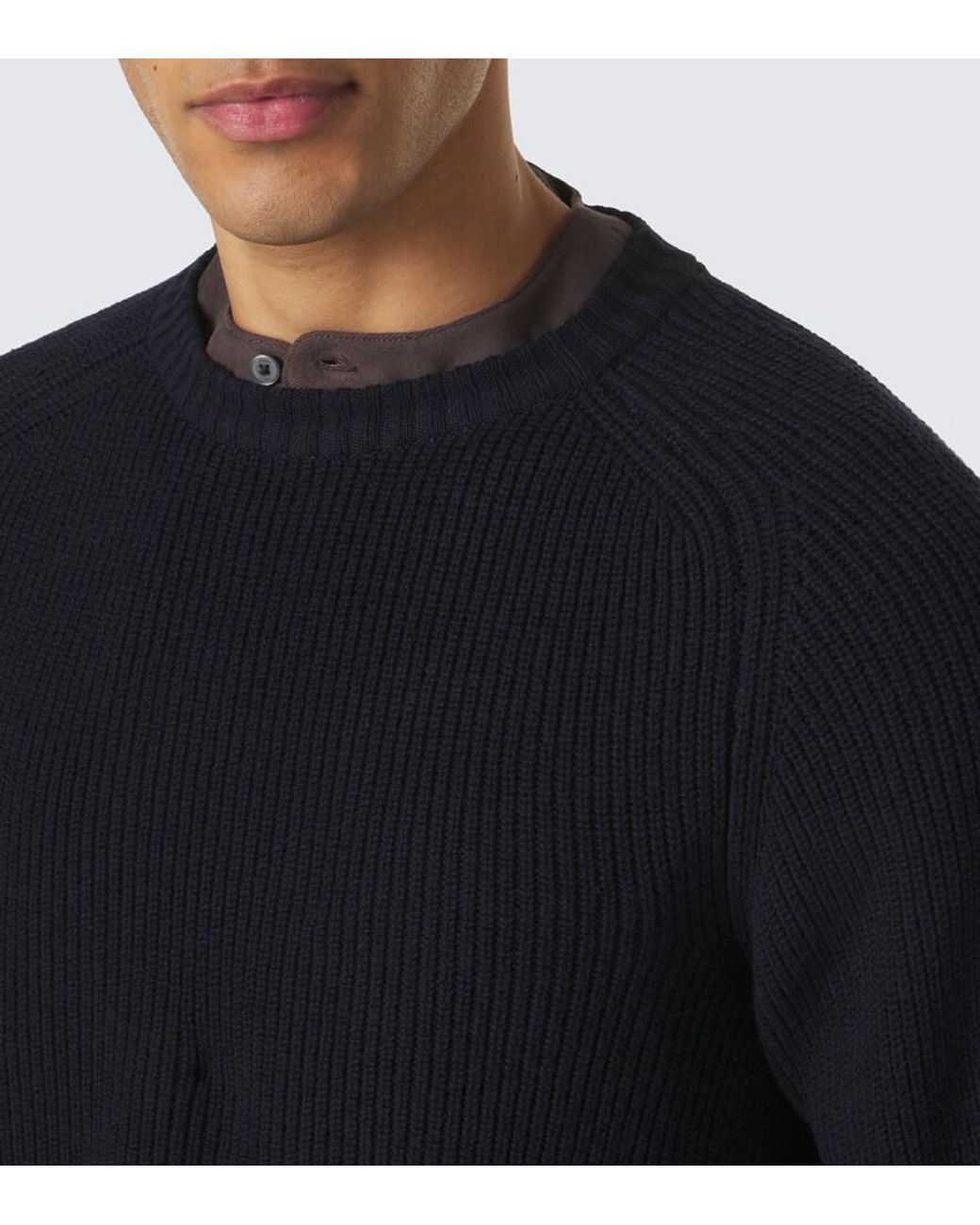 STÒFFA Blue Cashmere Sweater for men
