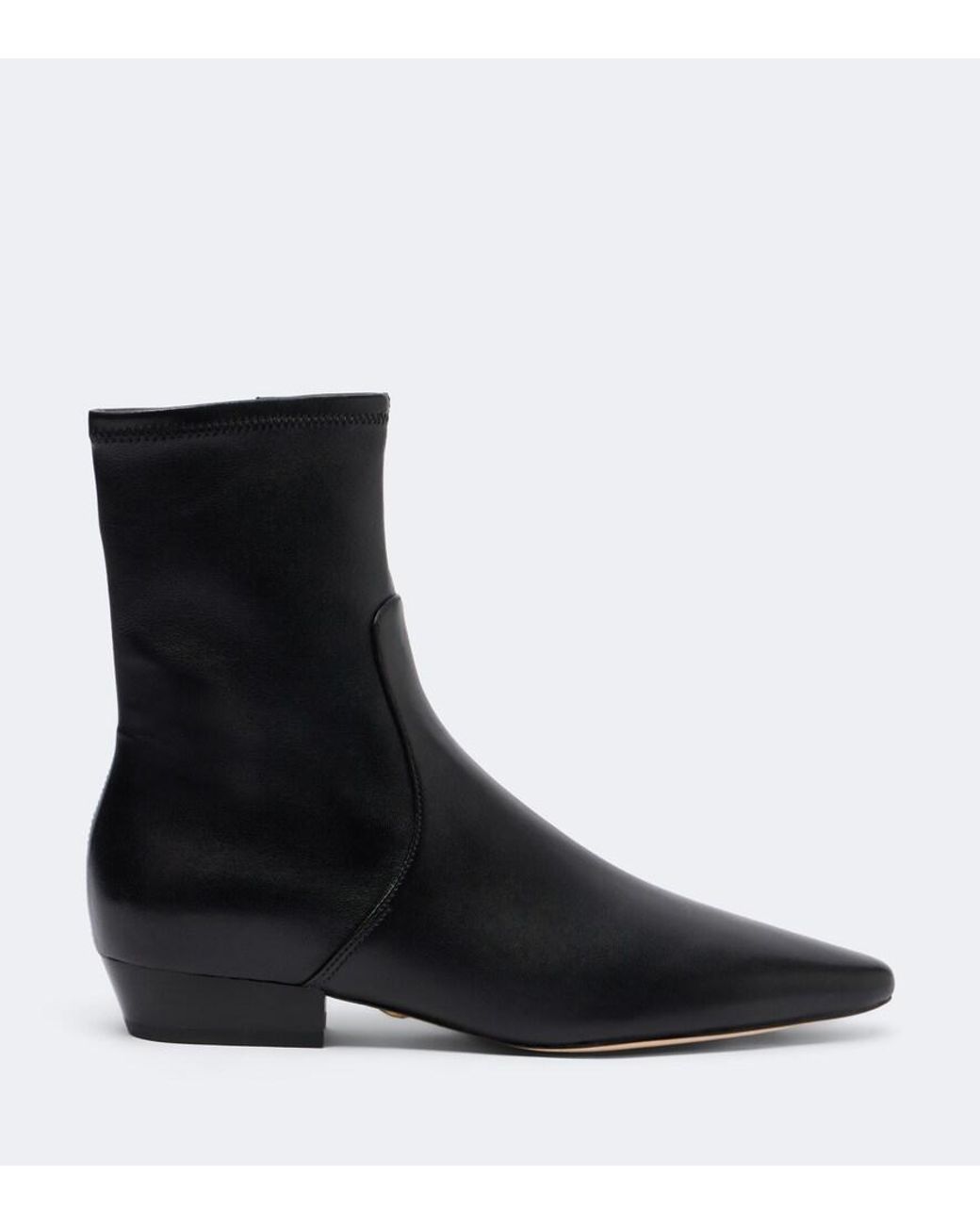 Veronica Beard Black Glinda Leather Ankle Noots