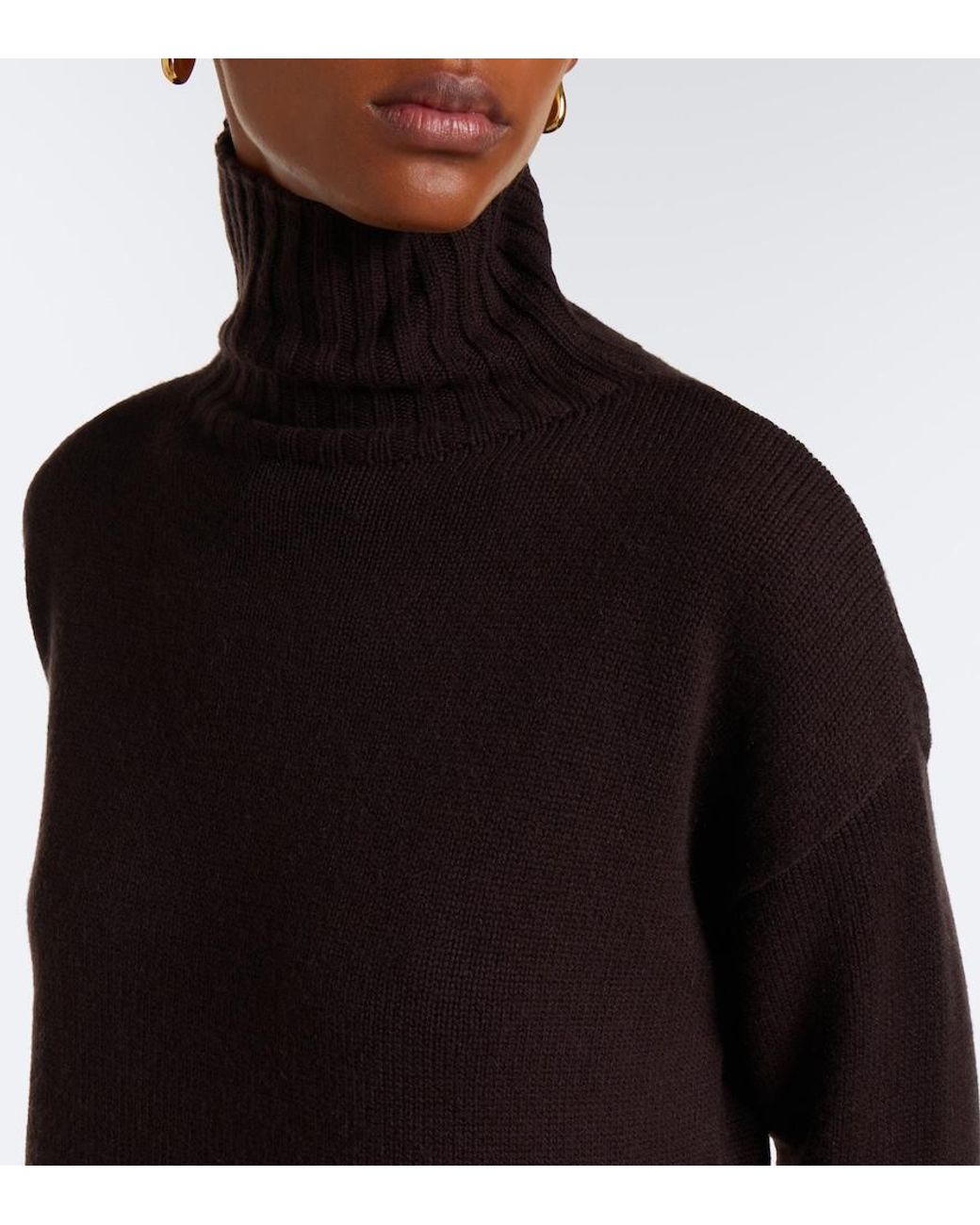 Max Mara Black Wool And Cashmere Sweater Dress