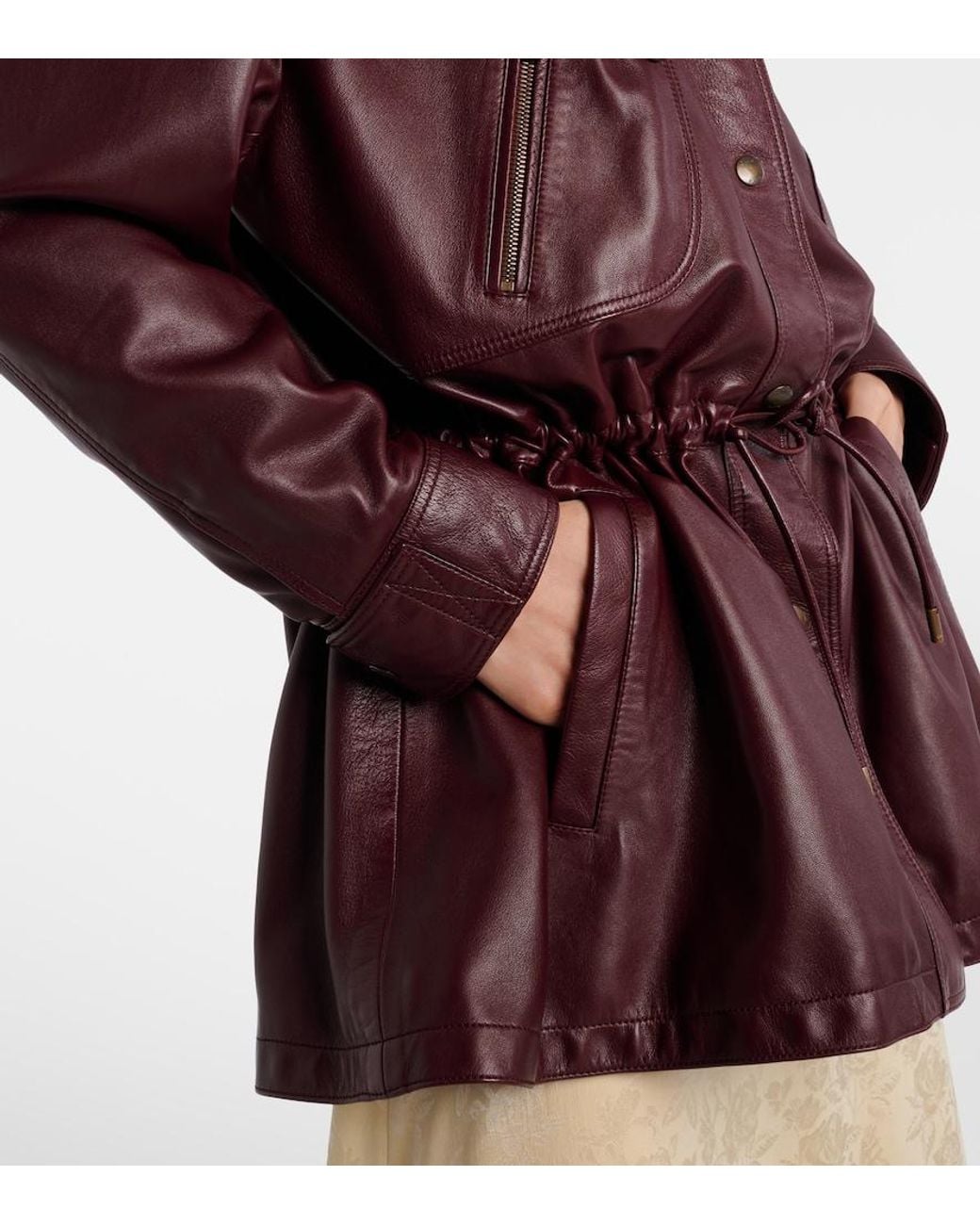 Chloé Red Leather Jacket