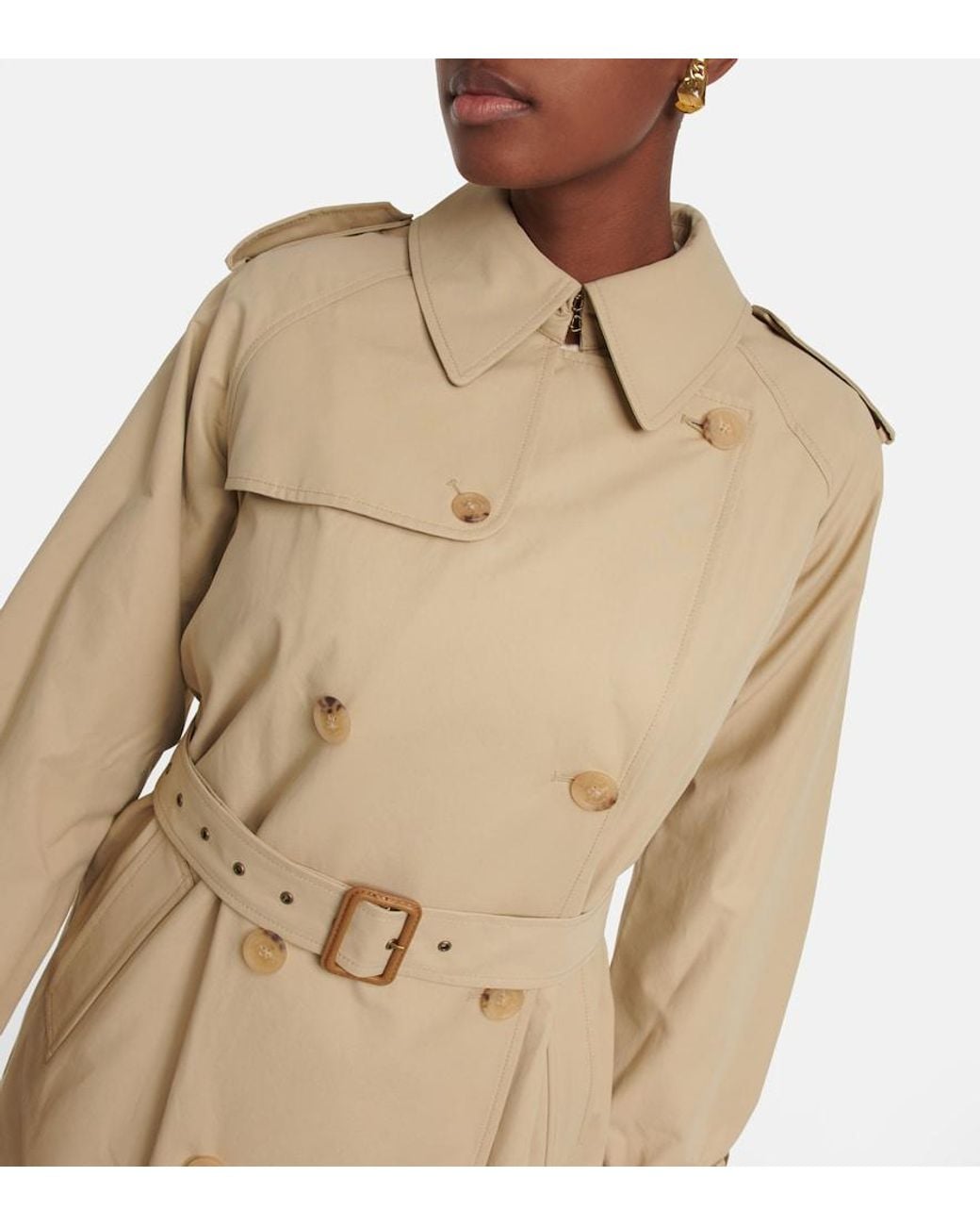 Nili Lotan Natural Tanner Cotton-blend Trench Coat
