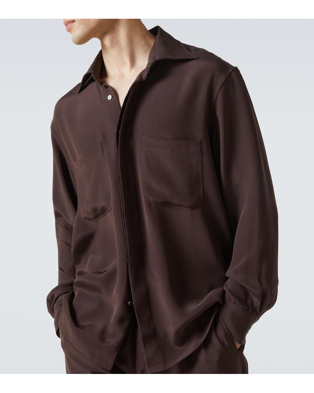 Camicia di Saman Amel in Brown da Uomo