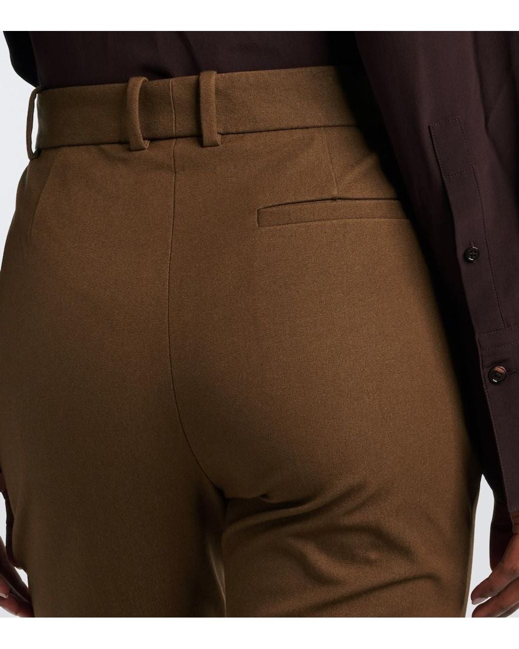 Joseph Brown Tafira Gabardine Flared Pants