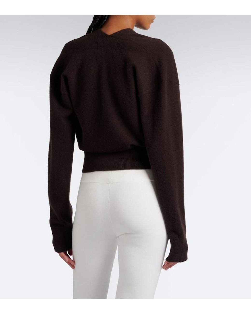 Extreme Cashmere Black N°516 Ella Cashmere-Blend Wrap Cardigan