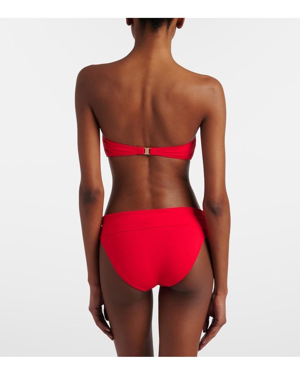 Melissa Odabash Red Bikini-Oberteil Positano