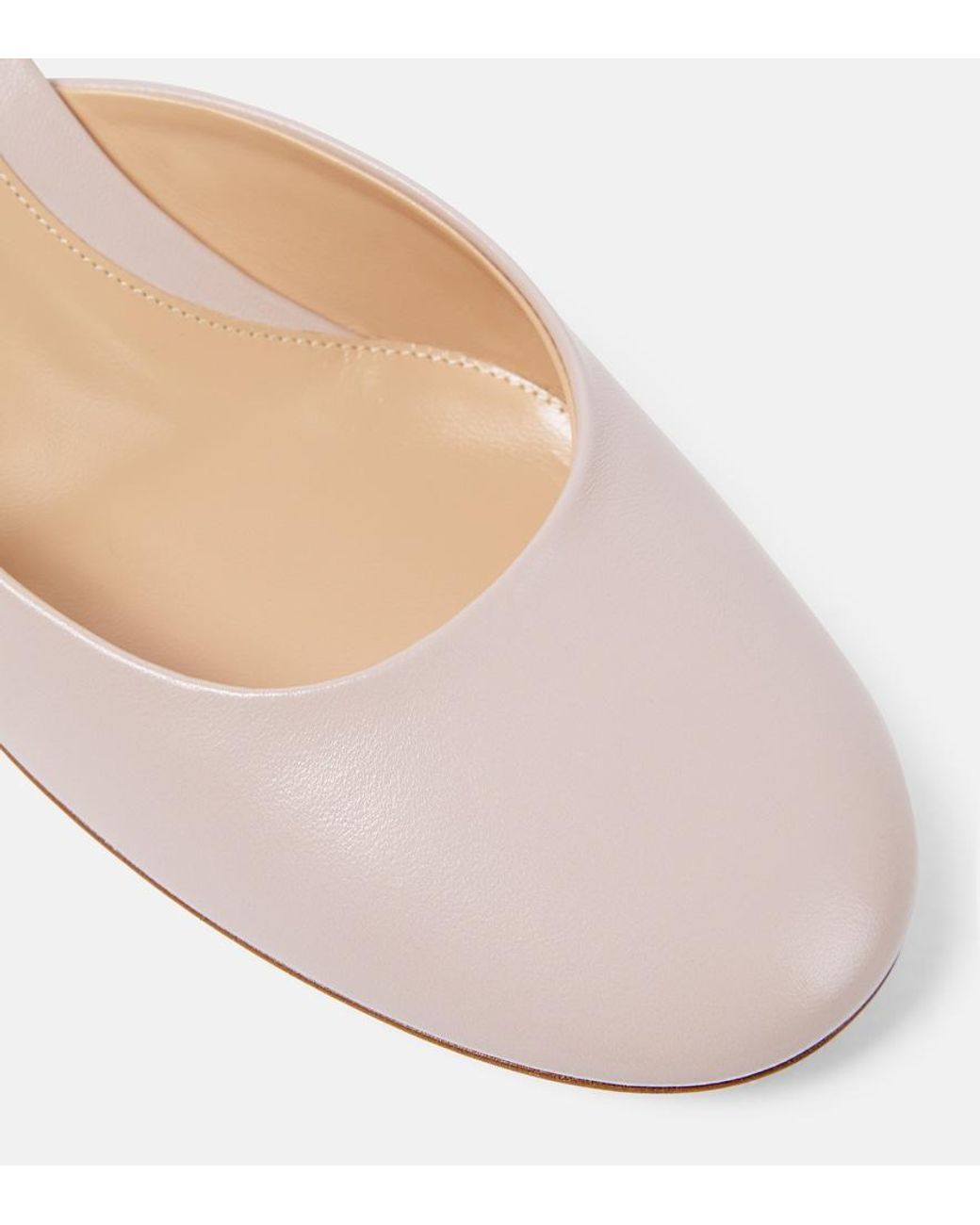 Gianvito Rossi Pink Tivoli Leather Mules