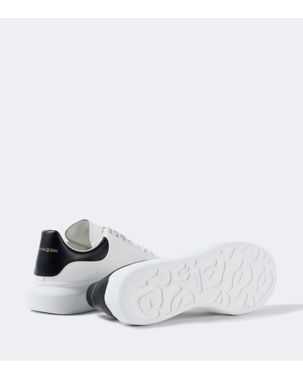 McQueen White Oversized Leather Sneakers for men