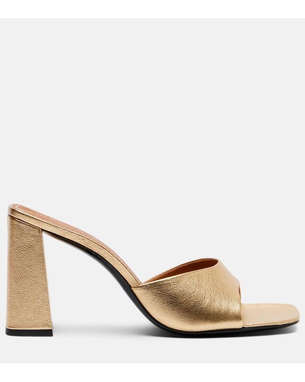 Staud Natural Sloane Leather Mules