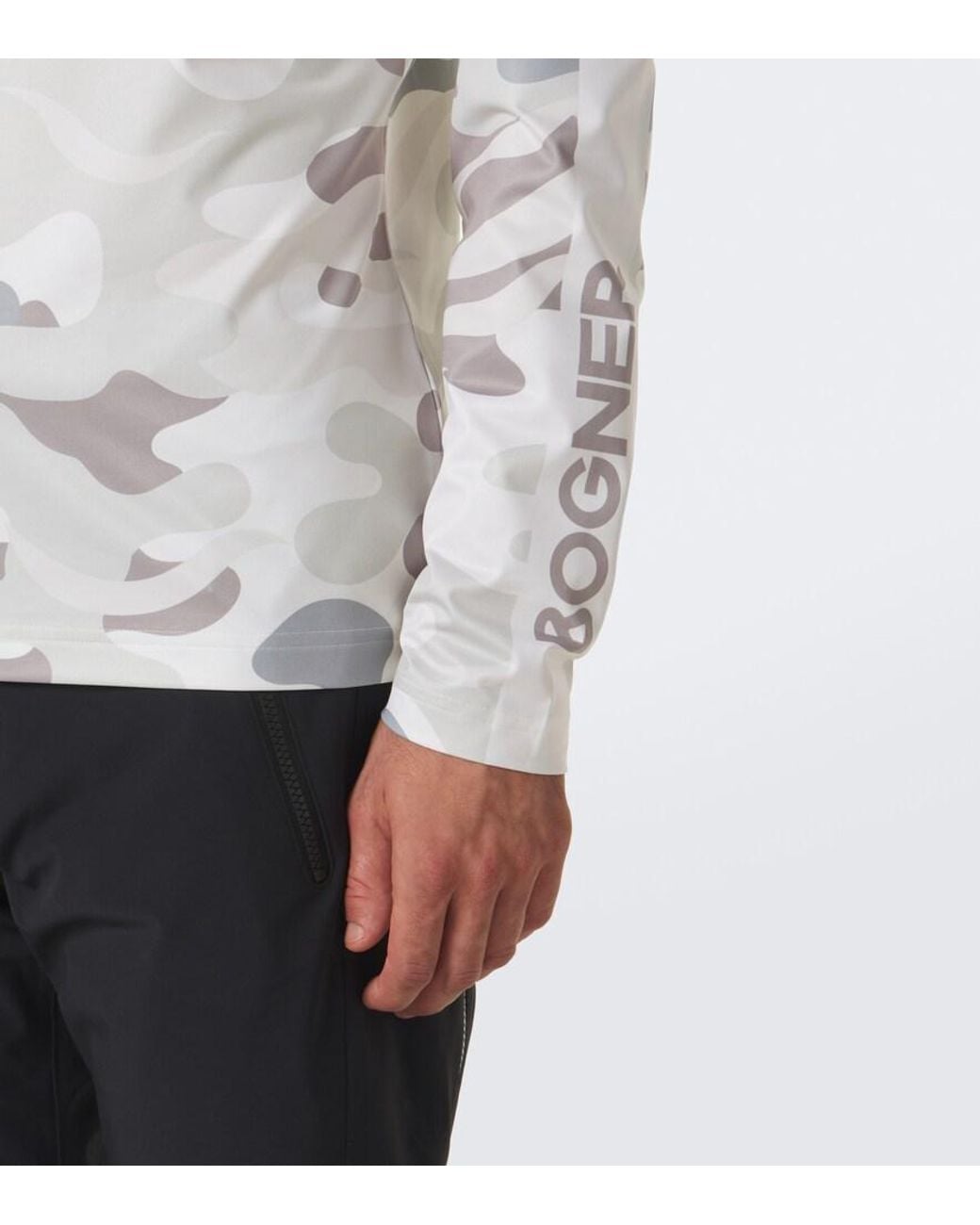 Bogner Gray Verti Camouflage Ski Top for men