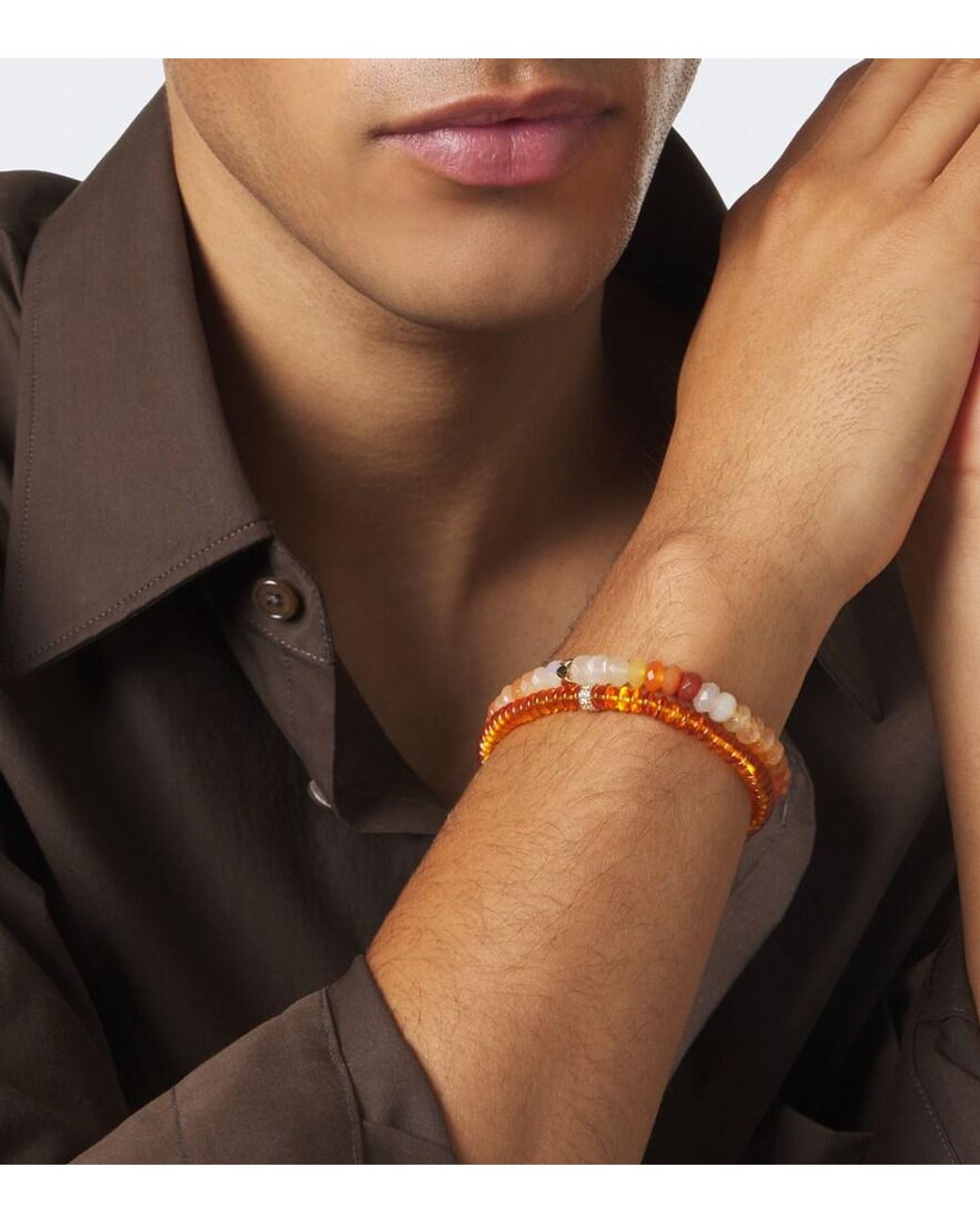 Bracciale di Sydney Evan in Orange da Uomo