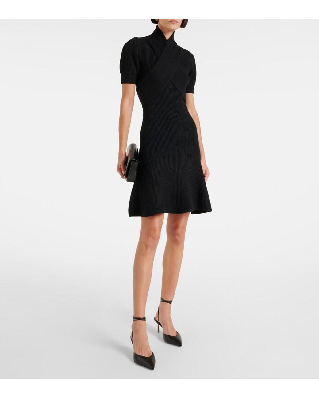 Patou Black Wool And Cashmere Dress