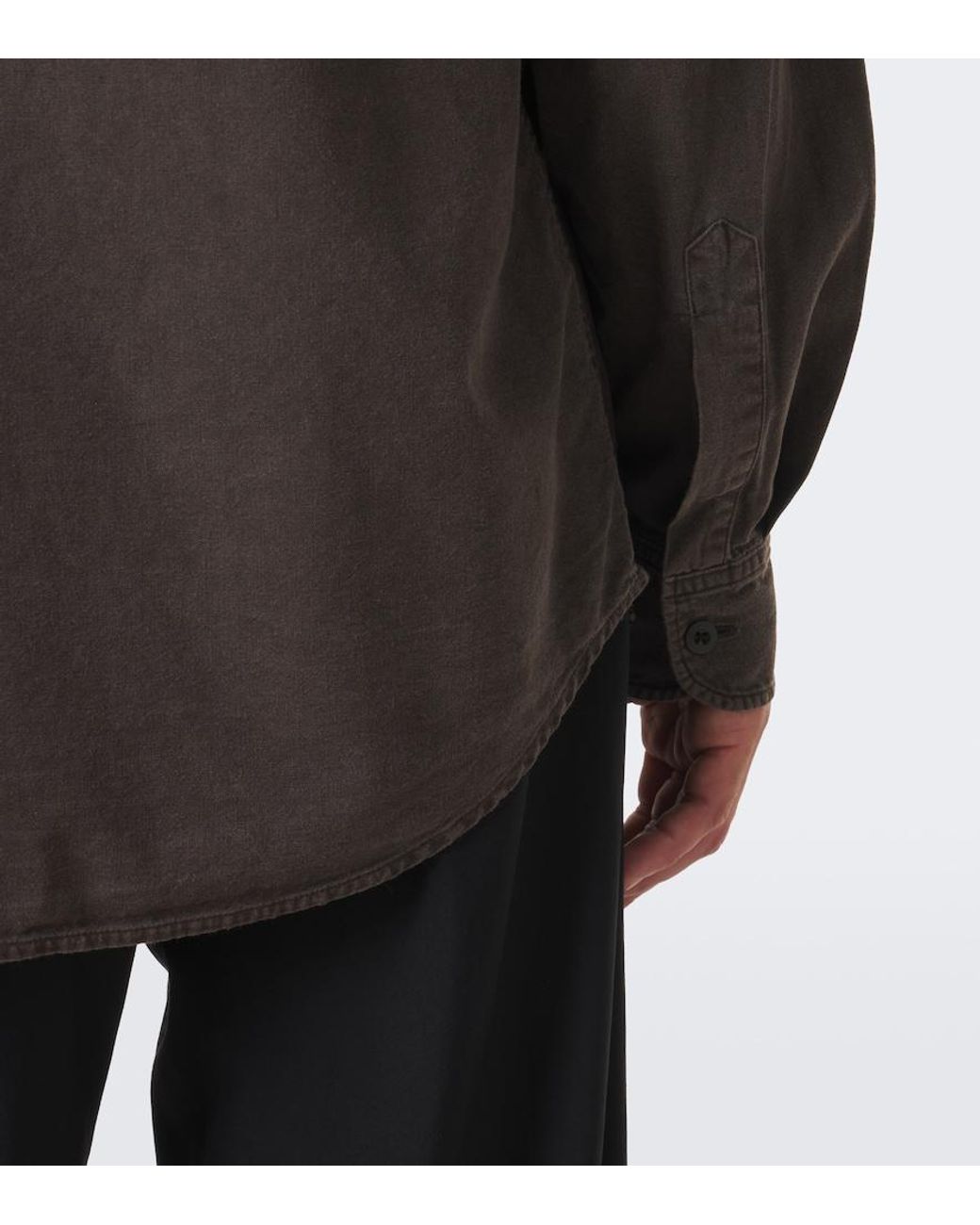 The Row Brown Sadel Denim Shirt for men