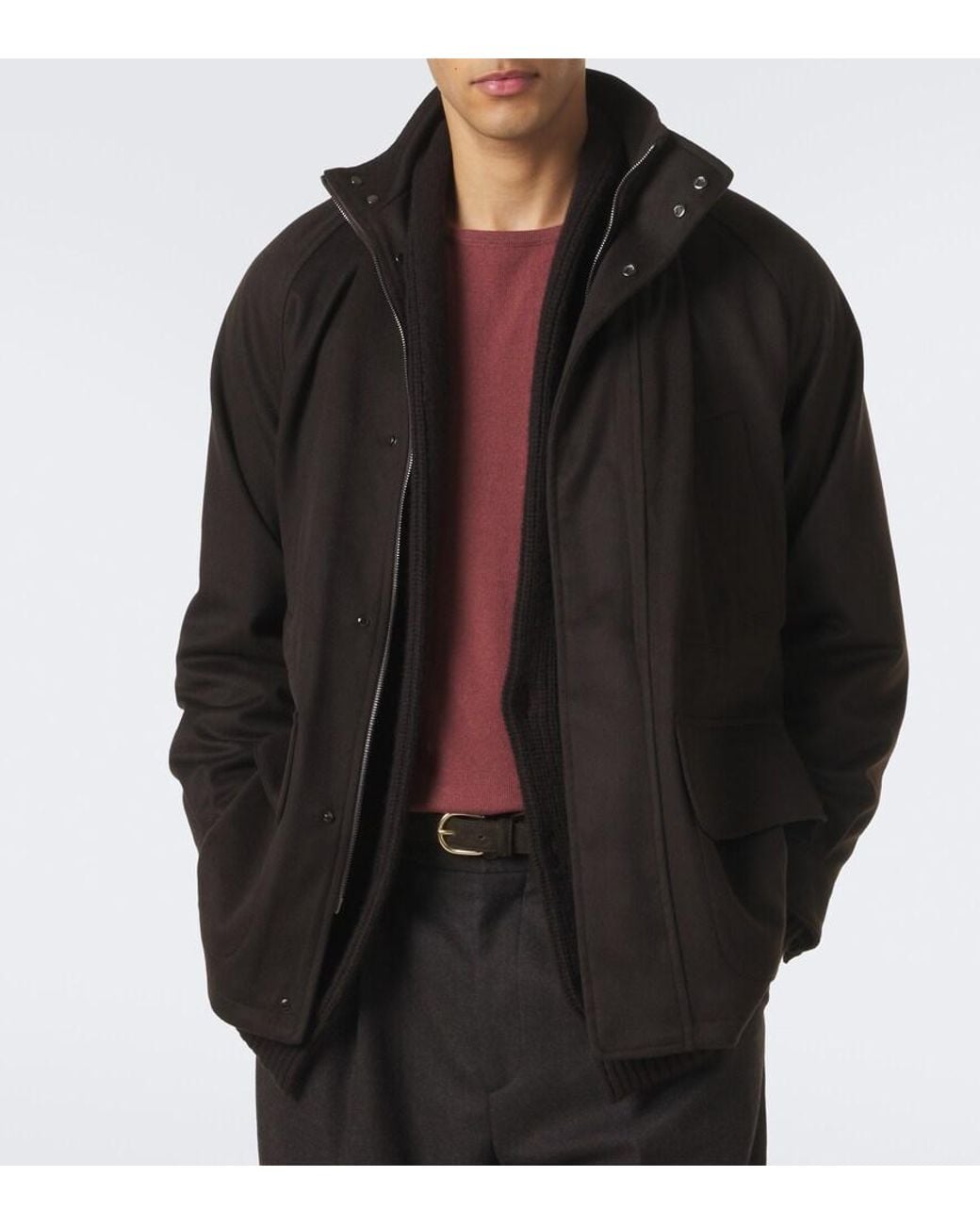 STÒFFA Black Cashmere Jacket for men