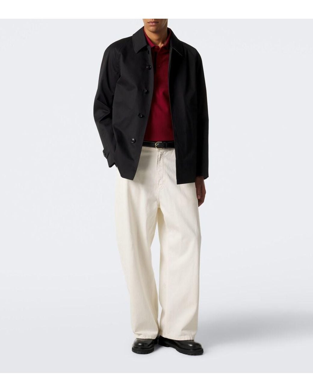 Burberry Black Cotton Jacket for men