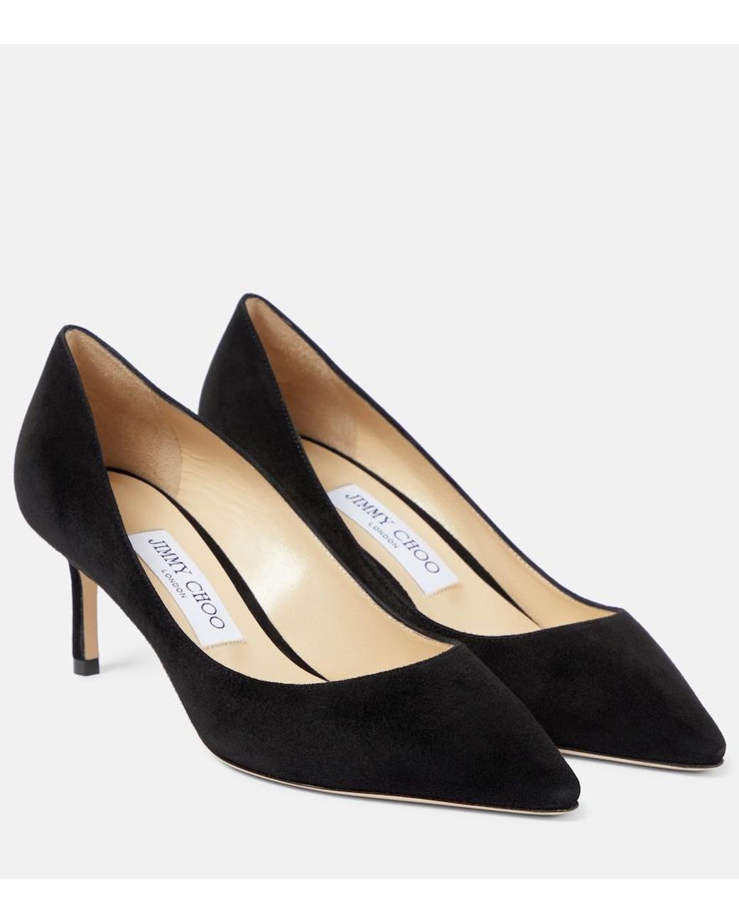 Jimmy Choo Black Romy 60 Suede Pumps