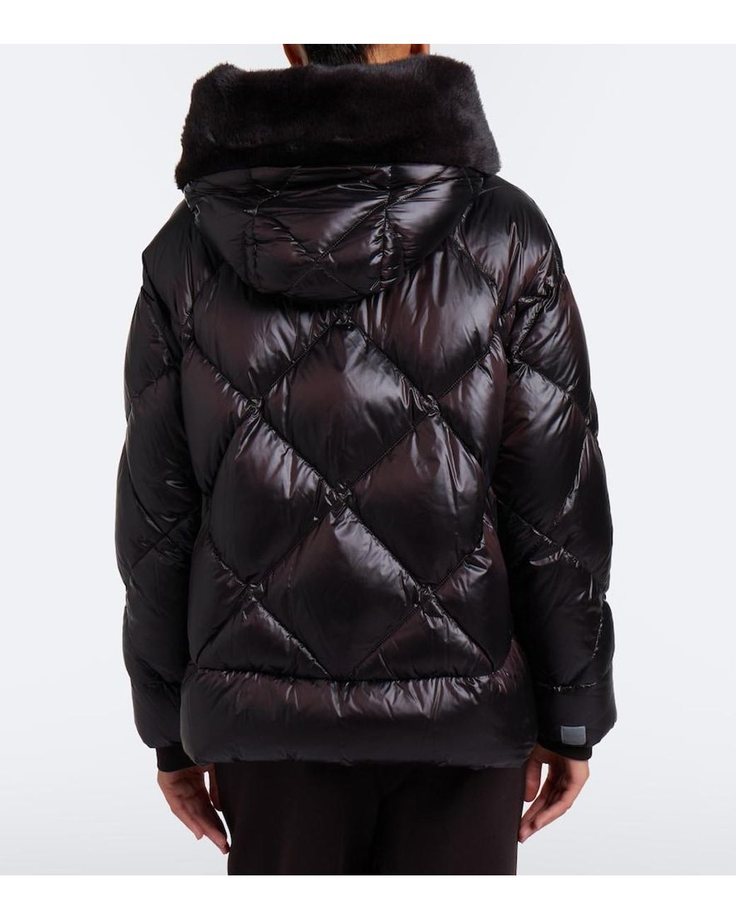 Max Mara Black The Cube Hooded Quilted Down Jacket