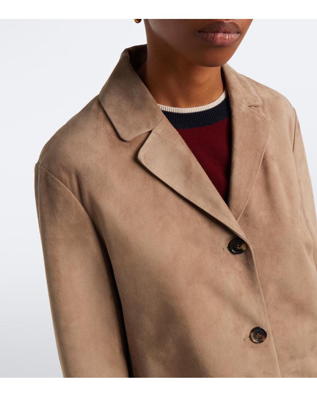 Max Mara Brown Suede Jacket