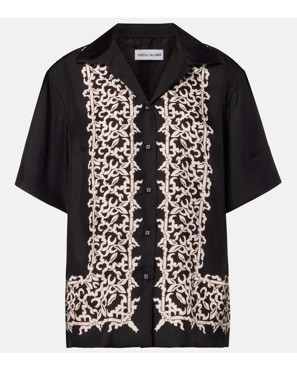 Rebecca Vallance Black Sundia Silk Shirt