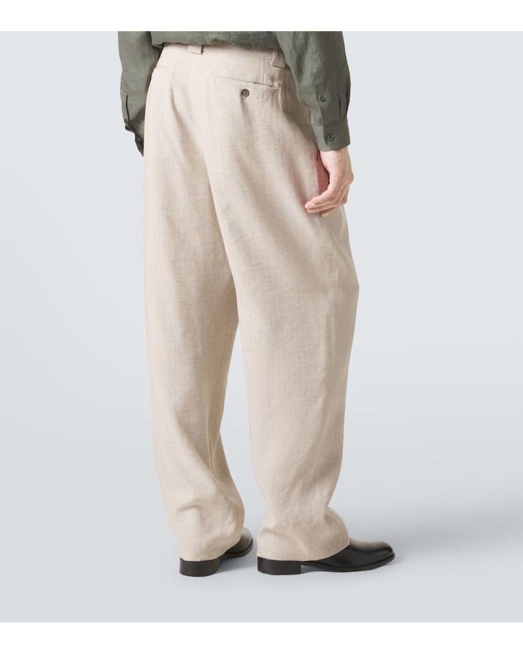 Giorgio Armani Natural Archivio Straight Pants for men