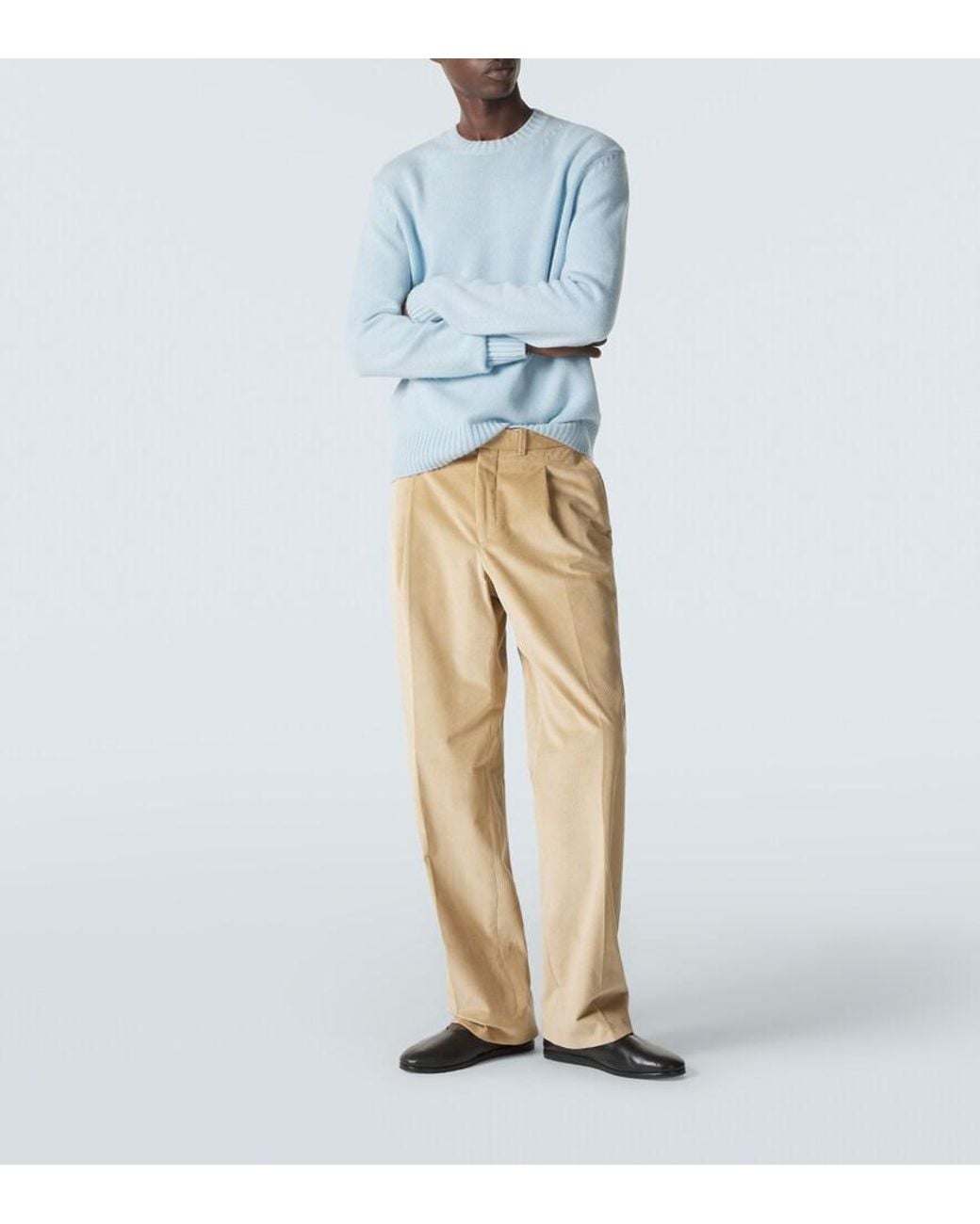 Saman Amel Weite Hose Amo Aus Cord in Natural für Herren