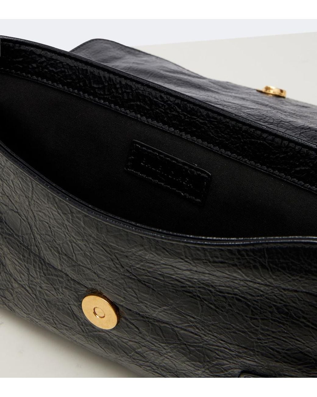 Balenciaga Black Le City Mini Leather Crossbody Bag