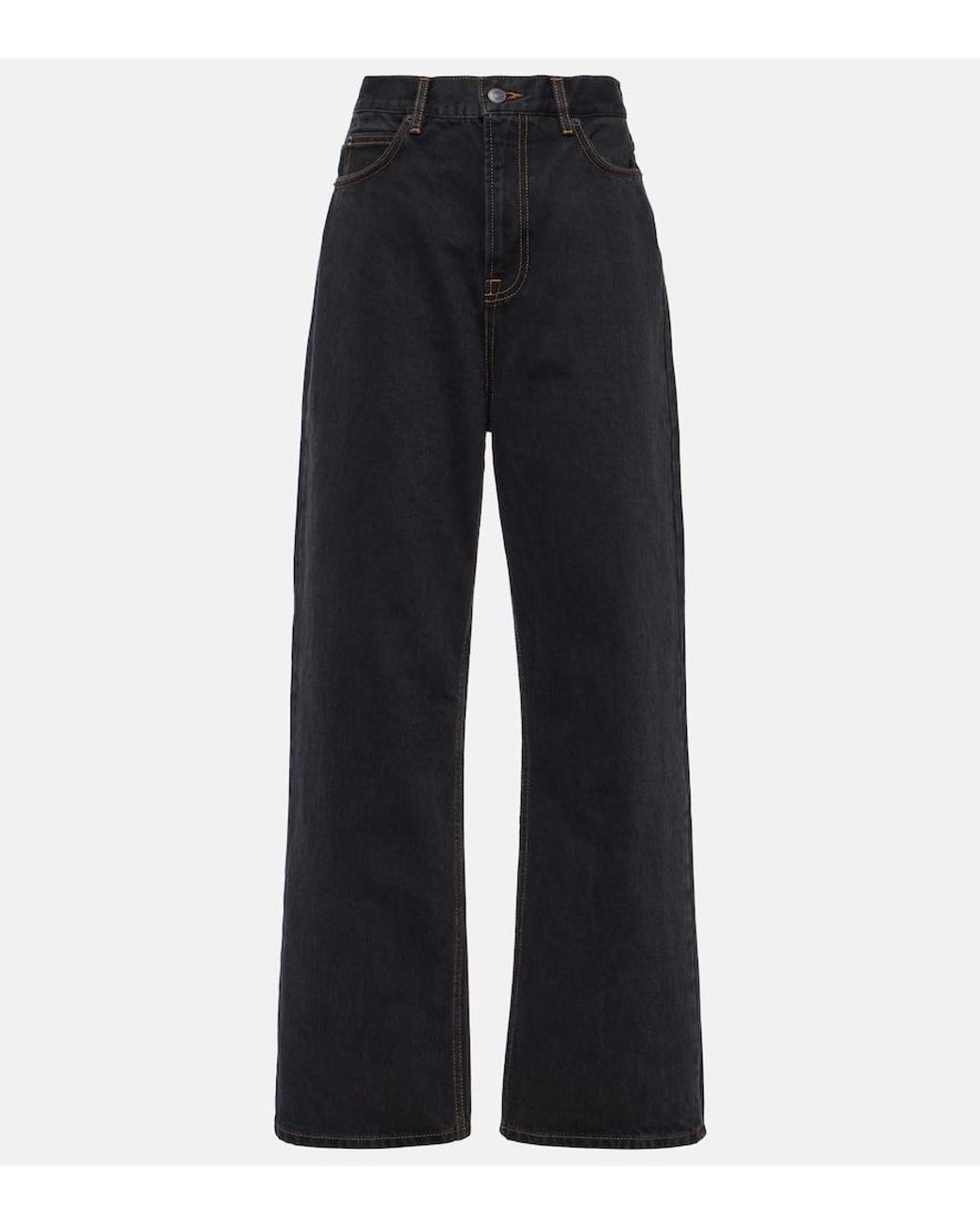 Wardrobe NYC Blue High-Rise Straight Jeans
