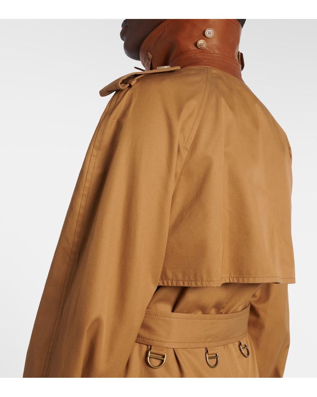 Chloé Brown Cotton Gabardine Trench Coat
