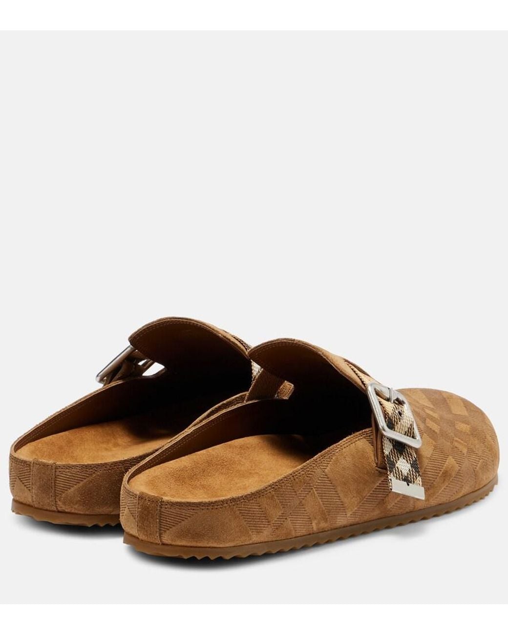 Mules di Burberry in Brown