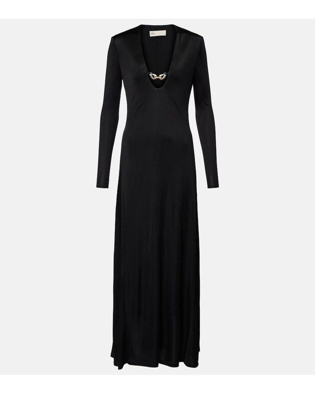 Tory Burch Black Dress With Decorative Appliqué