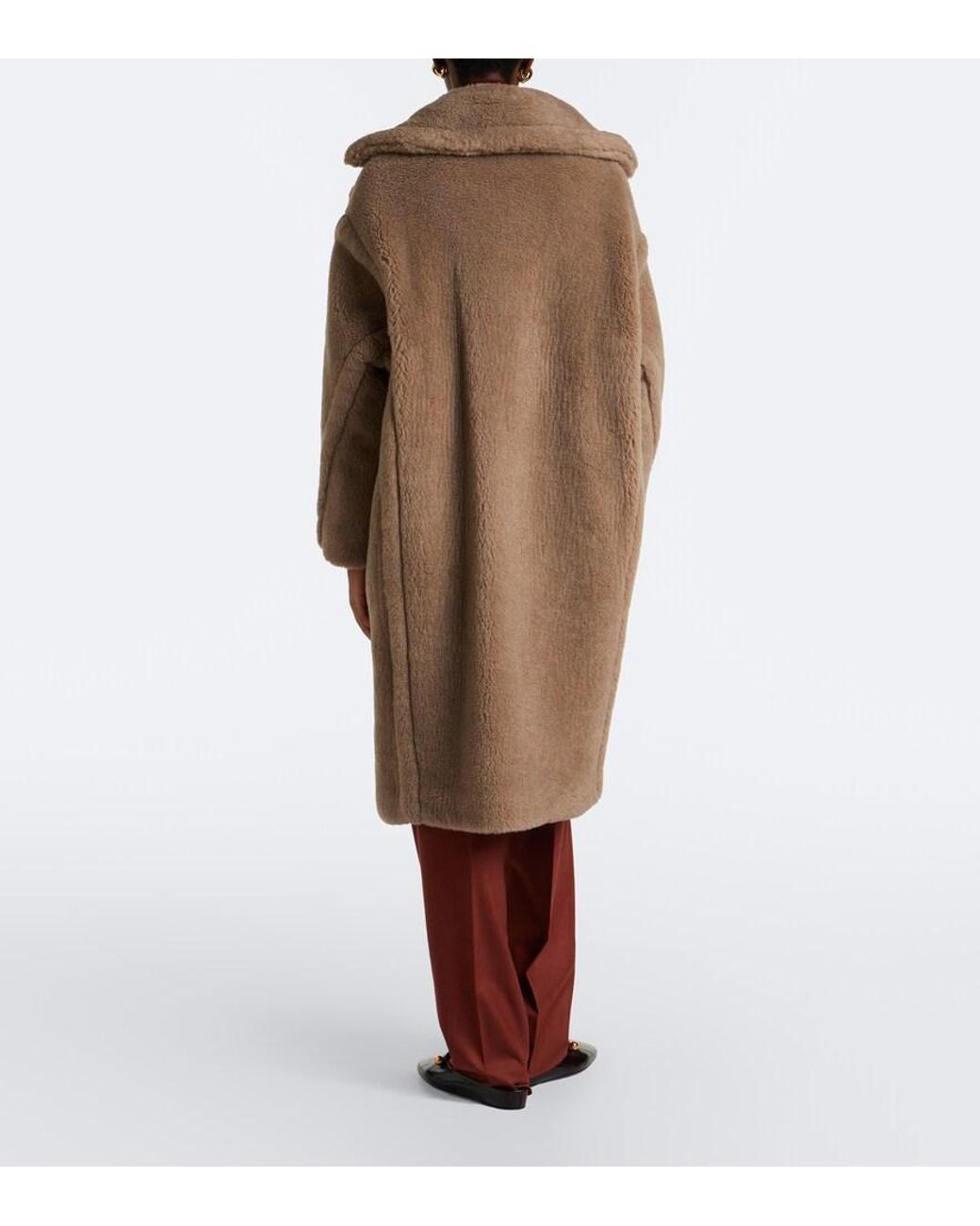 Max Mara Brown Cashmere And Silk Teddy Coat