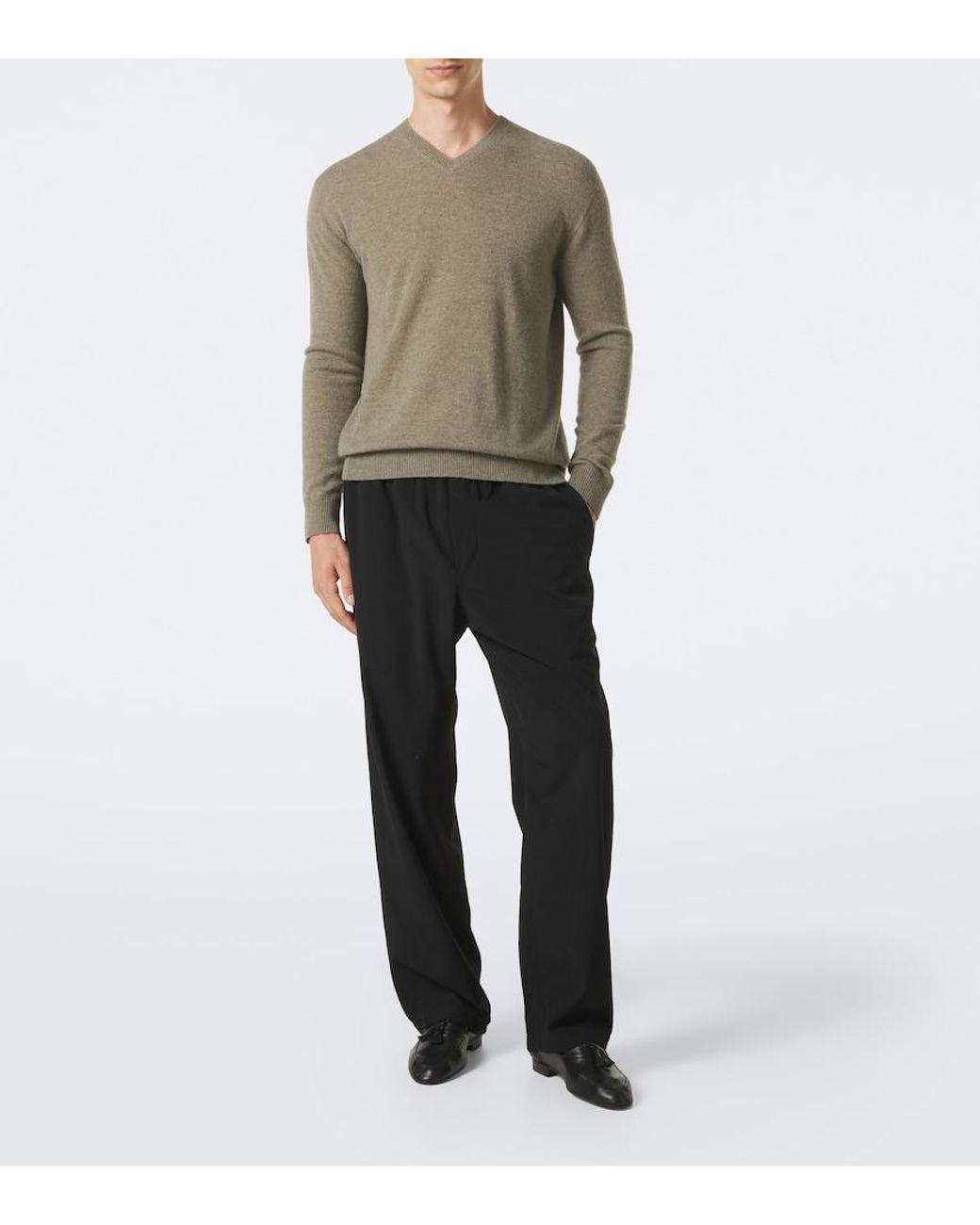 The Row Green Thamm Cashmere Sweater for men