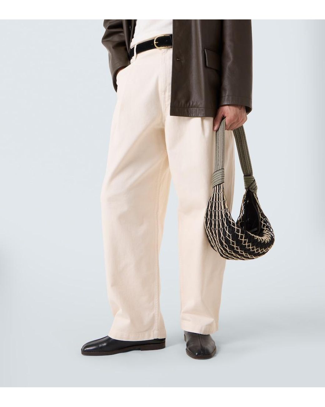 Lemaire Black X Filt Fortune Croissant Shoulder Bag for men