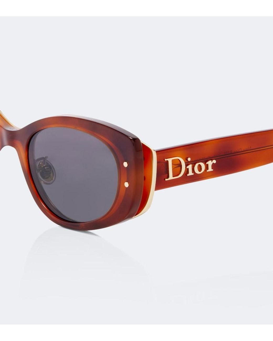 Dior Brown New Dior B1U Oval Sunglasses